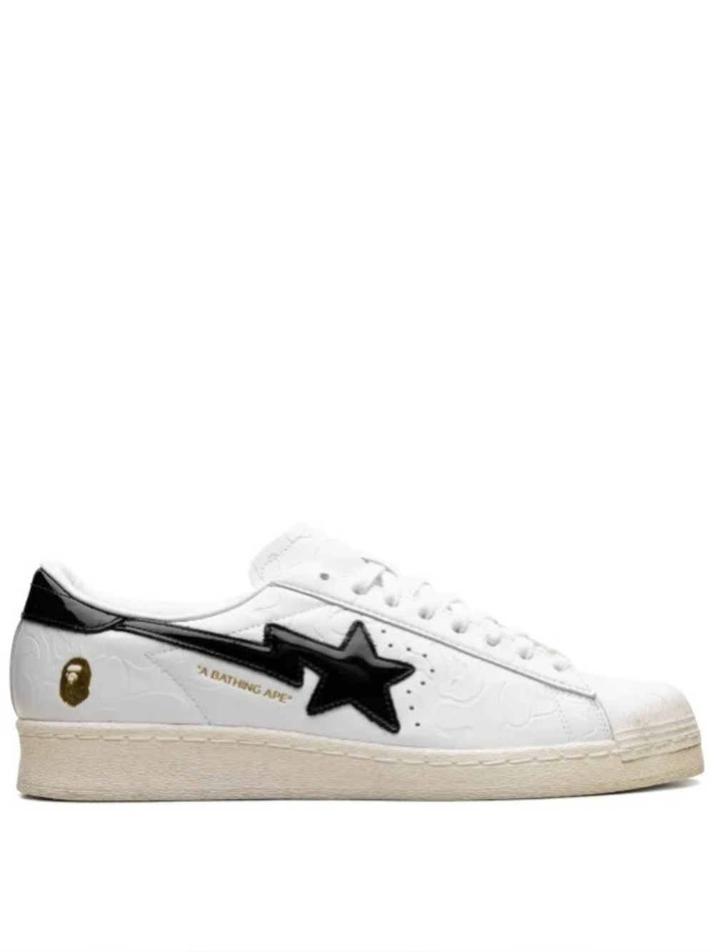 Adidas x A Bathing Ape Superstar Vintage "White Black"  Men 8.5 Women 9.5